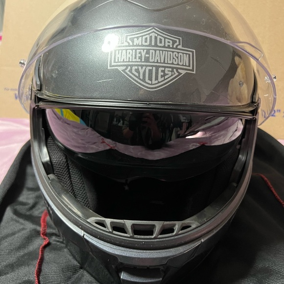 Harley Davidson Capstone Sun Shield H24 Modular Helmet - Picture 11 of 13